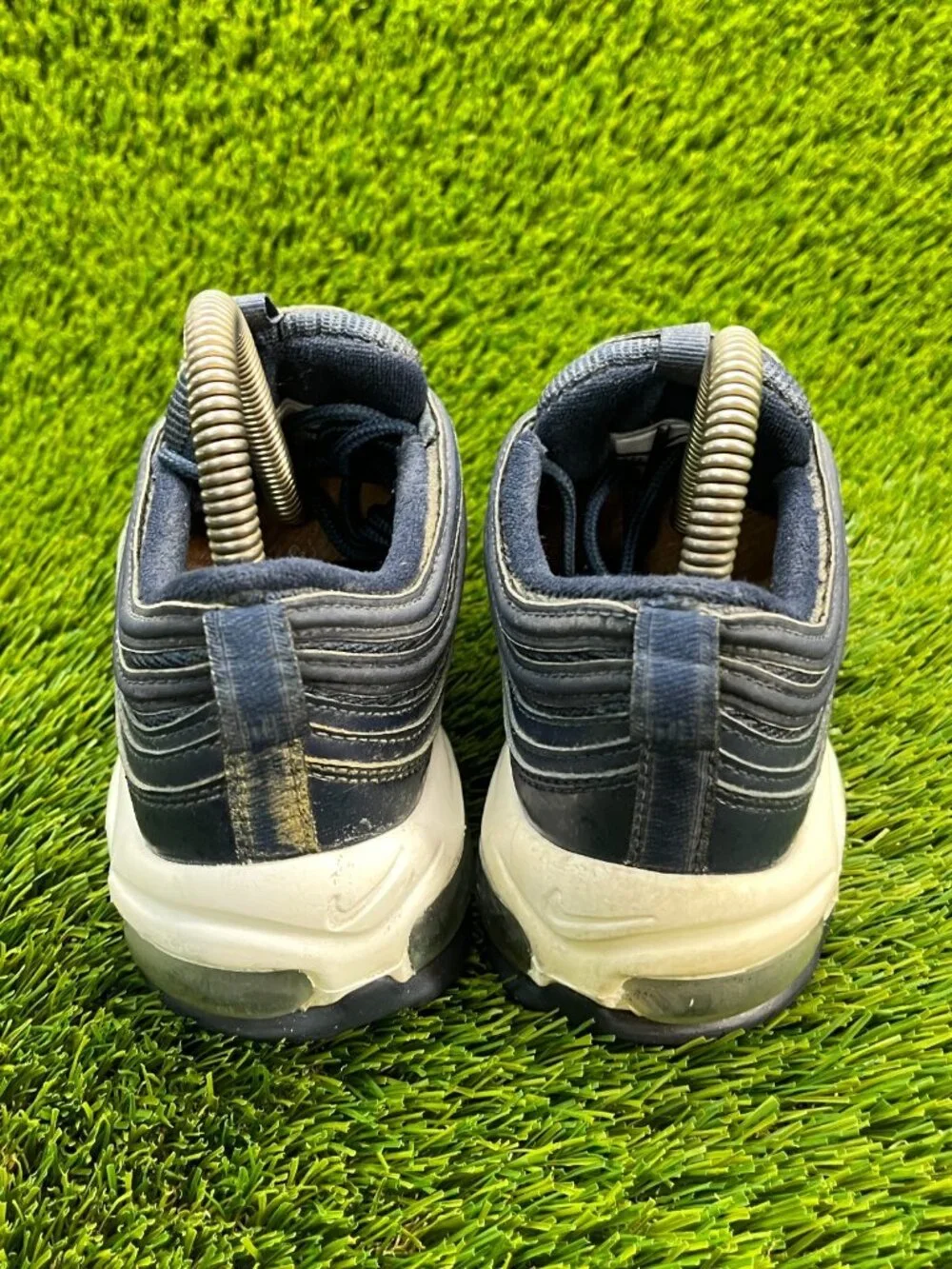 Nike Air Max 97 Obsidian Blue Boys Size 5.5Y‎ Casual Running Shoes Sneakers